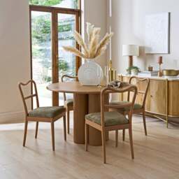 Alora 4 Seater Round Dining Table - thumbnail 1