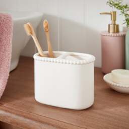 Bobbin Double Toothbrush Holder - thumbnail 1