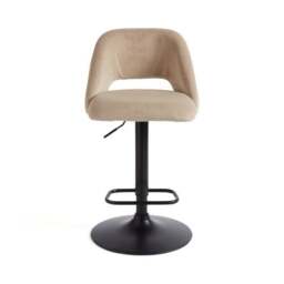 Jonas Adjustable Height Bar Stool, Velvet - thumbnail 6