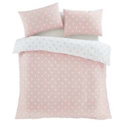 Catherine Lansfield Polka Dot 100% Brushed Cotton Duvet Cover & Pillowcase Set - thumbnail 5