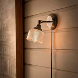 Amesbury Industrial Adjustable Plug In Wall Light - thumbnail 2