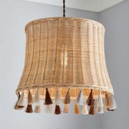 Fiesta Rattan Tassel Easy Fit Pendant Shade - thumbnail 1