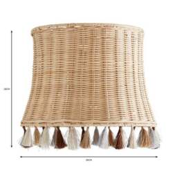 Fiesta Rattan Tassel Easy Fit Pendant Shade - thumbnail 5