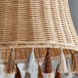 Fiesta Rattan Tassel Easy Fit Pendant Shade - thumbnail 3