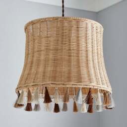 Fiesta Rattan Tassel Easy Fit Pendant Shade - thumbnail 2