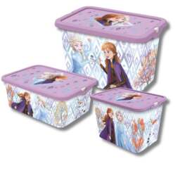 Frozen Set of 3 Storage Boxes - thumbnail 1