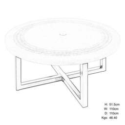 Byron Manor Victoria Round Coffee Table - thumbnail 4