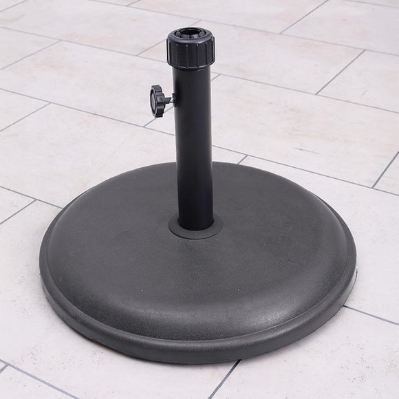 Round Garden Parasol Base, 16kg - image 1