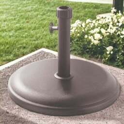 Round Garden Parasol Base, 16kg - thumbnail 2