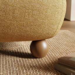 Nylah Multi Tone Boucle Curved Accent Chair - thumbnail 5