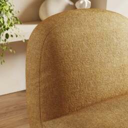 Nylah Multi Tone Boucle Curved Accent Chair - thumbnail 3