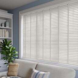 Made To Measure 50mm Slats White Textured Taped Venetian Blind - thumbnail 3
