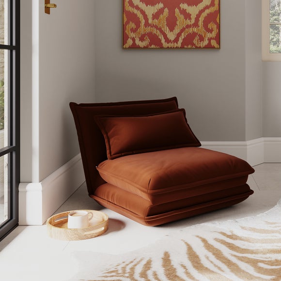 Jackson Velvet Foldable Single Sofa Bed - image 1