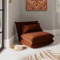 Jackson Velvet Foldable Single Sofa Bed - thumbnail 1