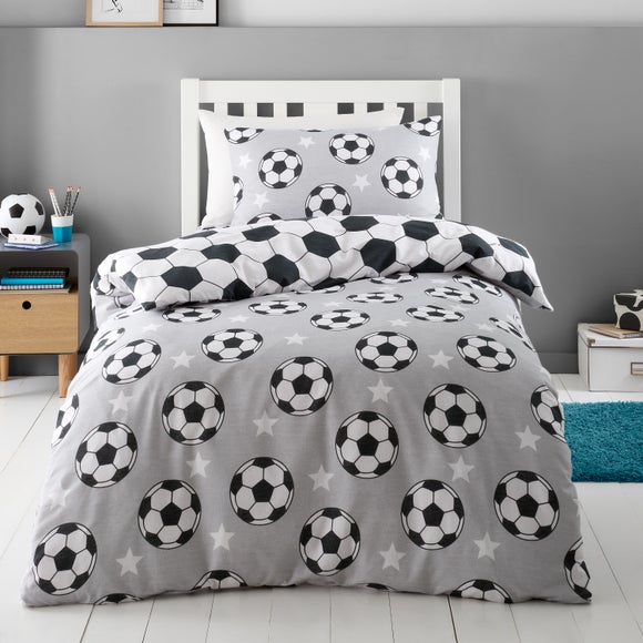 Catherine Lansfield Football Stars 100% Brushed Cotton Duvet Cover & Pillowcase Set - image 1