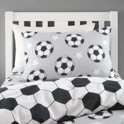 Catherine Lansfield Football Stars 100% Brushed Cotton Duvet Cover & Pillowcase Set - thumbnail 2