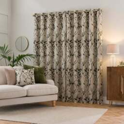 Zen Jacquard Eyelet Curtains - thumbnail 4