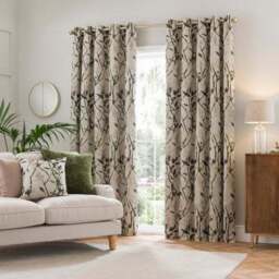 Zen Jacquard Eyelet Curtains - thumbnail 2