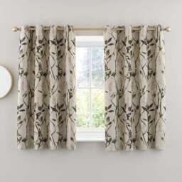 Zen Jacquard Eyelet Curtains - thumbnail 5