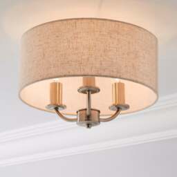 Preston 3 Light Flush Ceiling Light - thumbnail 1