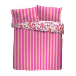 Bedlam Bow and Stripes Reversible Duvet Cover & Pillowcase Set - thumbnail 5