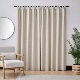 Bondi Unlined Tab Top Curtains - thumbnail 4