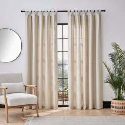 Bondi Unlined Tab Top Curtains - thumbnail 2