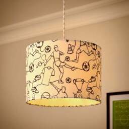 Football Doodle Easy Fit Lamp Shade - thumbnail 2