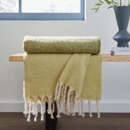 Ombre Mohair Throw Blanket 130x180cm - thumbnail 3