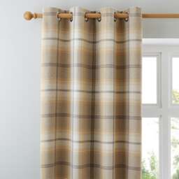 Highland Check Eyelet Curtains - thumbnail 1