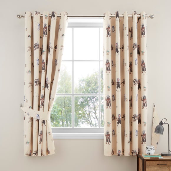 Star Wars The Mandalorian Blackout Eyelet Curtains - image 1