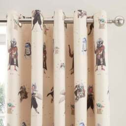 Star Wars The Mandalorian Blackout Eyelet Curtains - thumbnail 3
