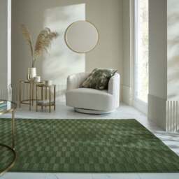 Mira Checkerboard Washable Rug - thumbnail 1