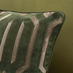 Luxe Deco Cut Velvet Cushion - thumbnail 2