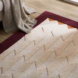 Mara Chevron Border Wool Rug - thumbnail 6