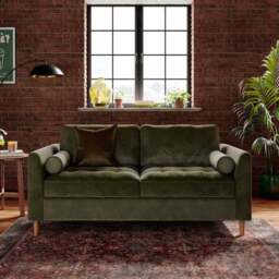 Max Velvet 2 Seater Sofa Bed - thumbnail 2