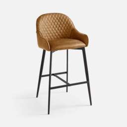 Hudson Bar Stool, Faux Leather - thumbnail 5