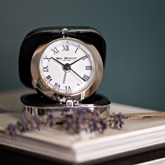 Widdop Silver Metal Cased Alarm Clock - image 1