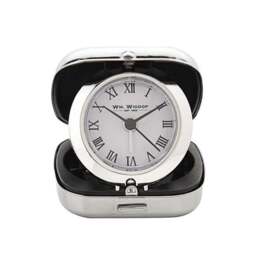 Widdop Silver Metal Cased Alarm Clock - thumbnail 2