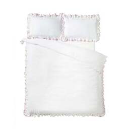 Catherine Lansfield So Soft Mono Frill Duvet Cover & Pillowcase Set - thumbnail 4
