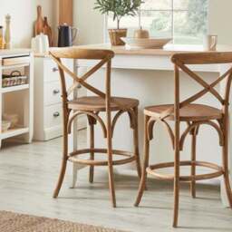 Emmie Counter Height Stool, Solid Oak - thumbnail 2