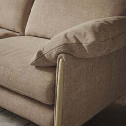 Hector Tonal Plush Chenille 4 Seater Sofa - thumbnail 2