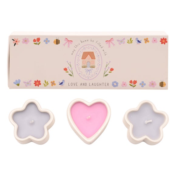 Love Life Home Set of 3 Lychee & Raspberry Mini Candles - image 1
