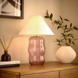 Phoebe Abstract Glass Table Lamp - thumbnail 2