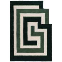 Maze Illusion Wool Rug - thumbnail 5