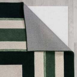 Maze Illusion Wool Rug - thumbnail 3