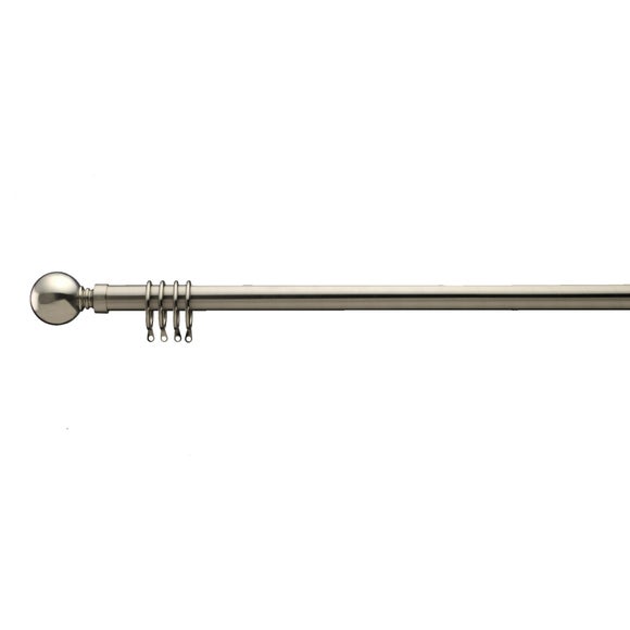 Ashton Fixed Metal Curtain Pole with Rings
