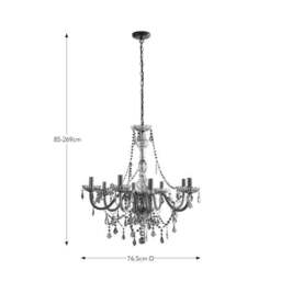 Sophie Robinson 8 Light Adjustable Chandelier - thumbnail 6