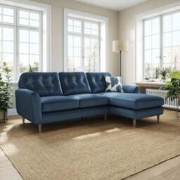 Sven Opulent Velvet Large Corner Chaise Sofa - thumbnail 1
