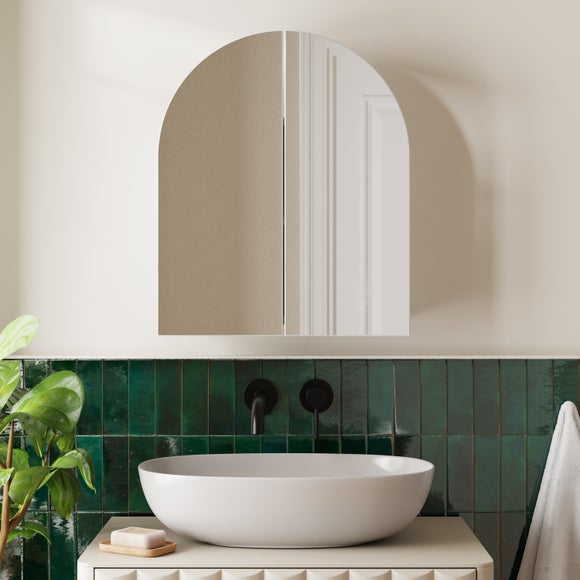 Zia Arched Mirror Wall Cabinet - image 1